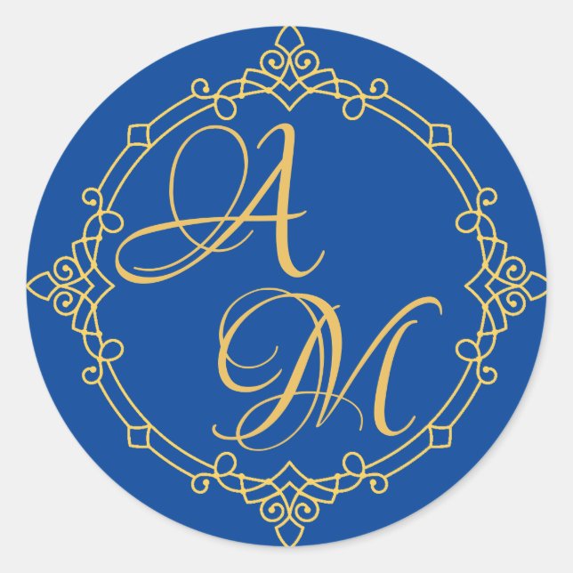 Beiheftsticker für Hochzeitsfeiern Runder Aufkleber (Vorderseite)