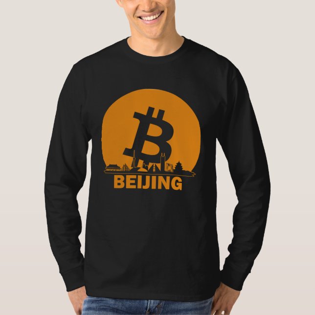 Beijing Bitcoin Maximalist  Bitcoin Beijing Skylin T-Shirt (Vorderseite)