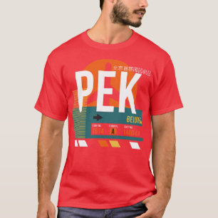 Beijing PEK Airport Code Gepäckmarke T-Shirt