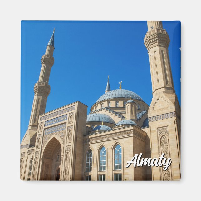 Beiken Mosque Almaty Kazakhstan Travel  Magnet (Vorne)