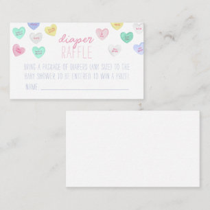 Beilage der Sweetheart Diaper-Gewinnkarte Begleitkarte