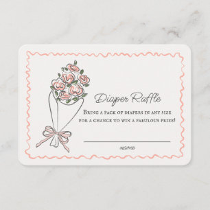 Beilage für das Blumenmuster auf der rosa Blume Begleitkarte