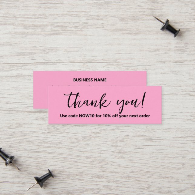 Beilage zum Geschäftsdanken Telefonnummerkarte (Vorderseite/Rückseite Beispiel)