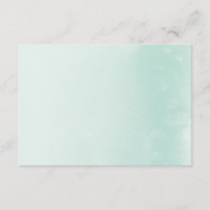 BEILAGENKARTE :: ombre watercolor pastel mint Begleitkarte