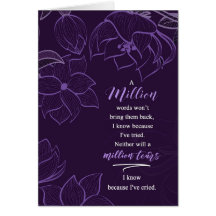 Beileid A Million Tränen in tiefer pflanzlicher Er