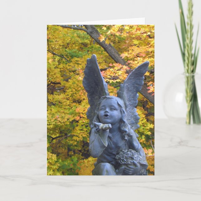 Beileid Angel Kiss Karte (Vorderseite)