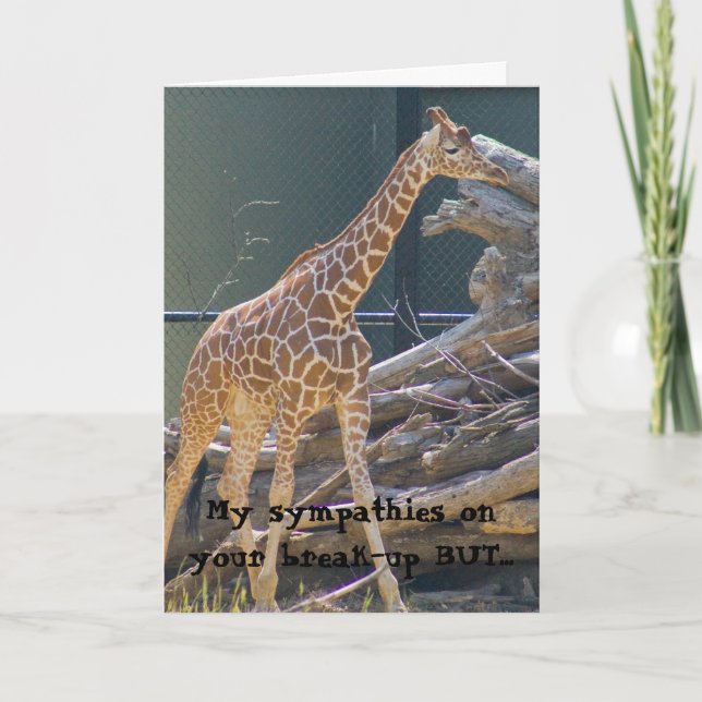 Beileid auf Ihre Auflösung Karte (Vorderseite)