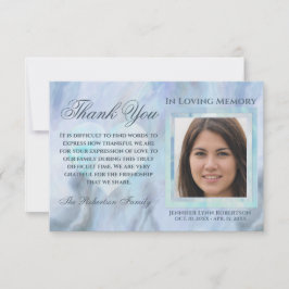 Beileid Beerdigung Foto DANK IHNEN mit Herz