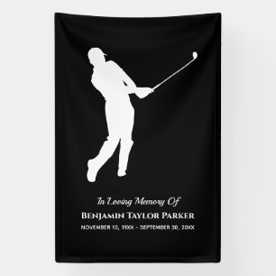 Beileid Beerdigung Gedenkstätte Golfspieler Banner