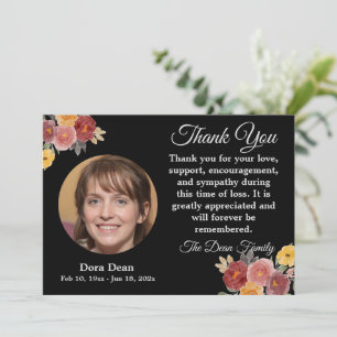 Beileid Beerdigung Gedenkstätte Wasserfarbe   Dankeskarte