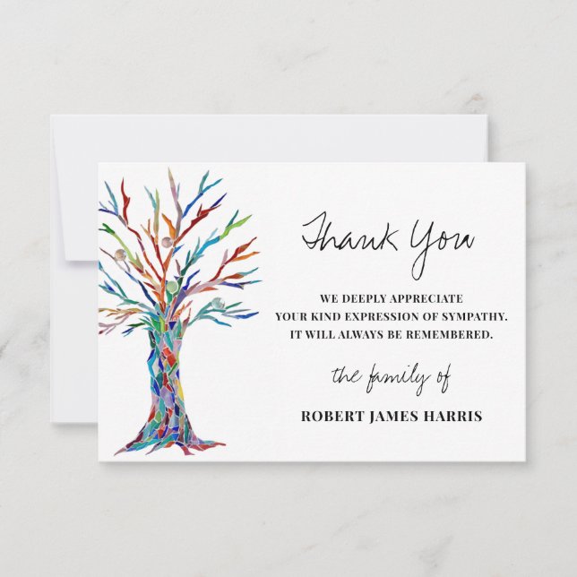 Beileid Beerdigung Gedenkstein Vielen Dank (Vorderseite)