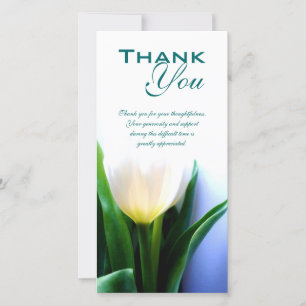 Beileid/Begräbnis danken Ihnen Foto-Karte Dankeskarte