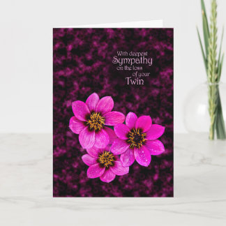 Beileid beim Verlust eines Zwillings Karte