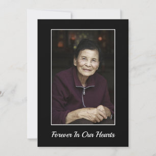 Beileid Bereavement Gedenkstätte Beerdigung Custom Dankeskarte