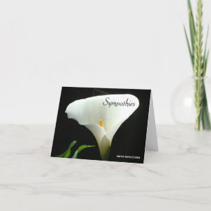 Beileid - Calla Lily Card Karte