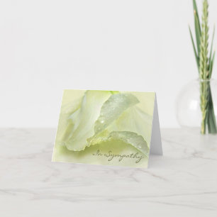 Beileid Condolence Card auf Elfenbeinstillen Karte