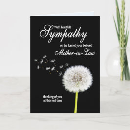 Beileid Dandelion Clock Karte