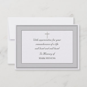 Beileid Danke Einfache Karte