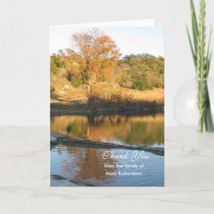 Beileid Dankeschön Card - River Dankeskarte