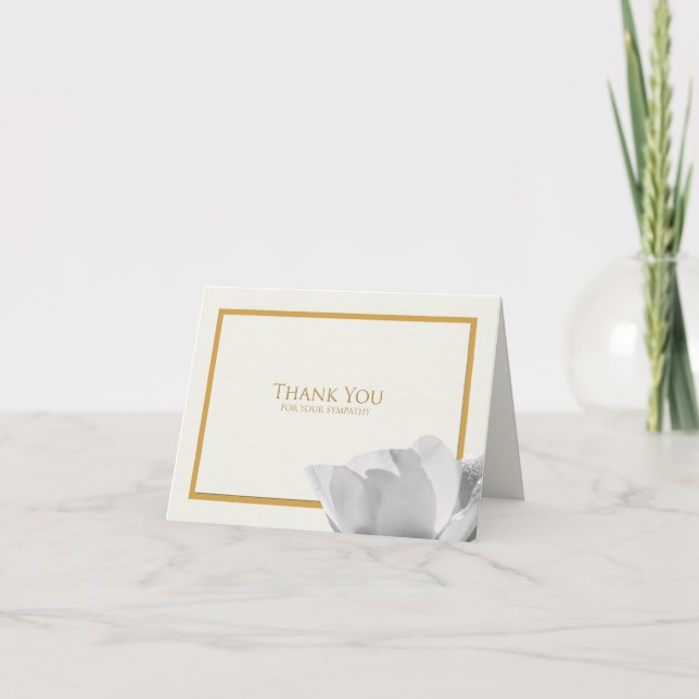 Beileid Dankeschön Note Card — Tulip Dankeskarte (Vorderseite)