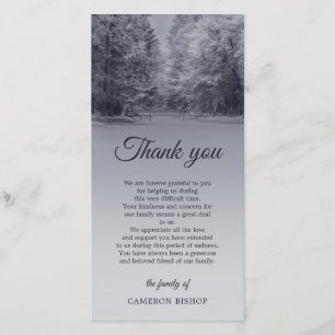 Beileid der Winter-Brücken-  danken Ihnen Dankeskarte