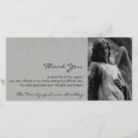 Beileid des Engels-2 danken Ihnen Foto-Karte