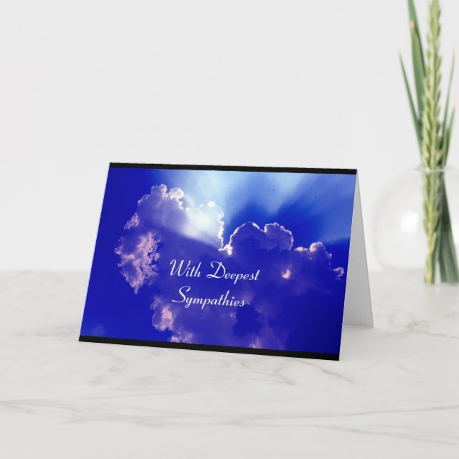 Beileid des silbernen Futters Karte (Vorderseite)