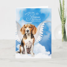 Beileid eines Tieres Verlust eines Hundes Beagle A