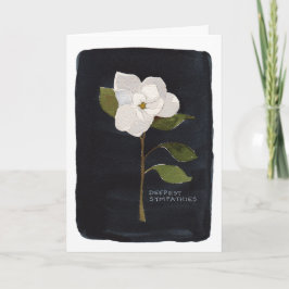 Beileid Faltkarte mit Blume 2 Karte