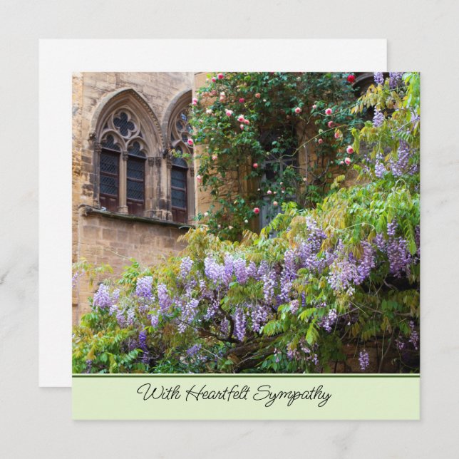 Beileid-Flachkarte (Vorne/Hinten)