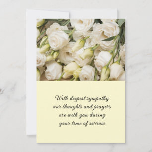 Beileid-Flachkarte Feiertagskarte