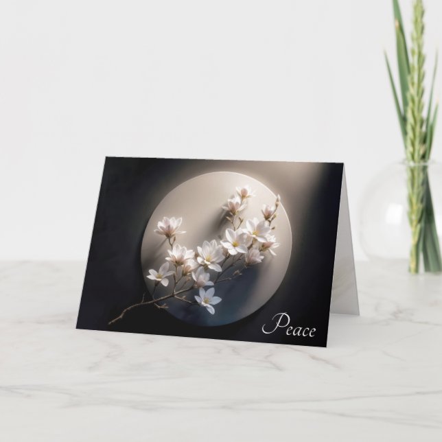 Beileid Flower Dogwood Karte (Vorderseite)