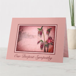 Beileid Flower Karte