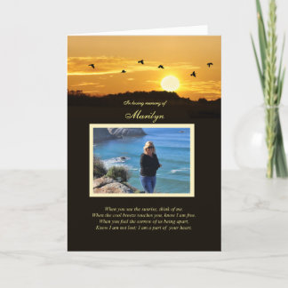 Beileid Foto mit Individuelle Name Spirituelles Ge Karte