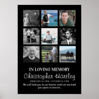 Beileid FotoCollage in Love Memory Beerdigung