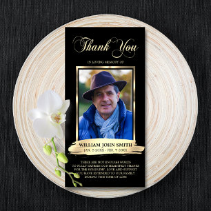 Beileid Funeral Memorial DANKE IHNEN Foto Black