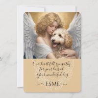 Beileid für den Verlust des Golden Doodle Angel Ar