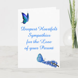 Beileid für den Verlust einer Elternkarte Karte