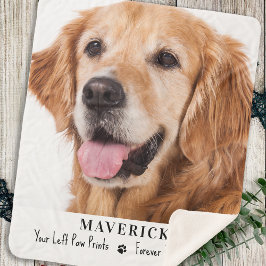 Beileid für Hunde-Memorial-Geschenk Personalisiert Sherpadecke