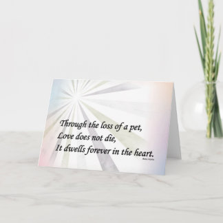 Beileid-Gedenkkarte Karte