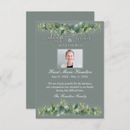 Beileid-Gedenkstätte immer an eine Person erinnern