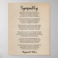 Beileid Gedicht von Reginald Heber Vintage Poster
