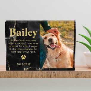 Beileid-Geschenk für Katzen oder Hunde Fotoblock