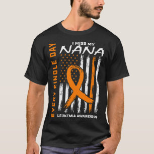 Beileid Geschenke Verlust Nana Orange Leukemia Awa T-Shirt
