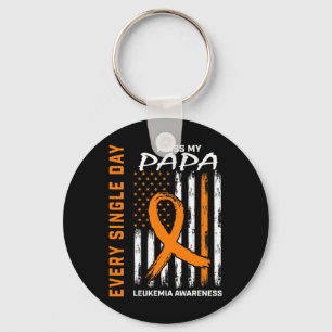 Beileid Geschenke Verlust Papa Orange Leukemia Awa Schlüsselanhänger