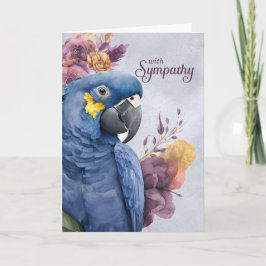 Beileid Hyacinth Macaw Lila Botanisch Karte
