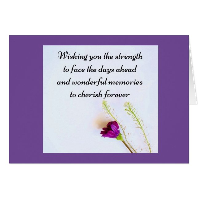 BEILEID IM VERLUST EINES LIEBTEN (Vorderseite (Horizontal))