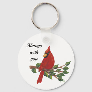 Beileid Immer mit Kardinal Schlüsselanhänger