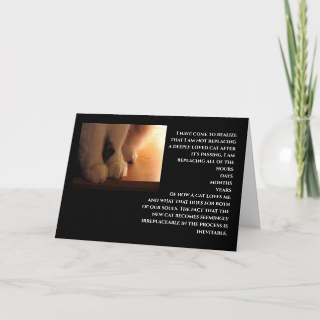 Beileid Karte (Vorderseite)