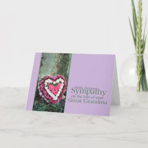 Beileid-Karte für Großmutter-Verlust Rose Karte